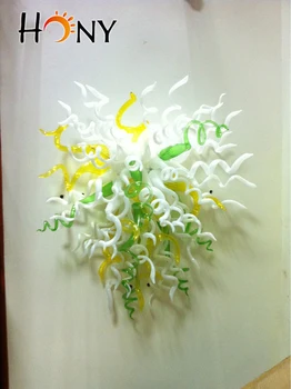 

Free shipping fashionable bedroom blown glass wall art led light