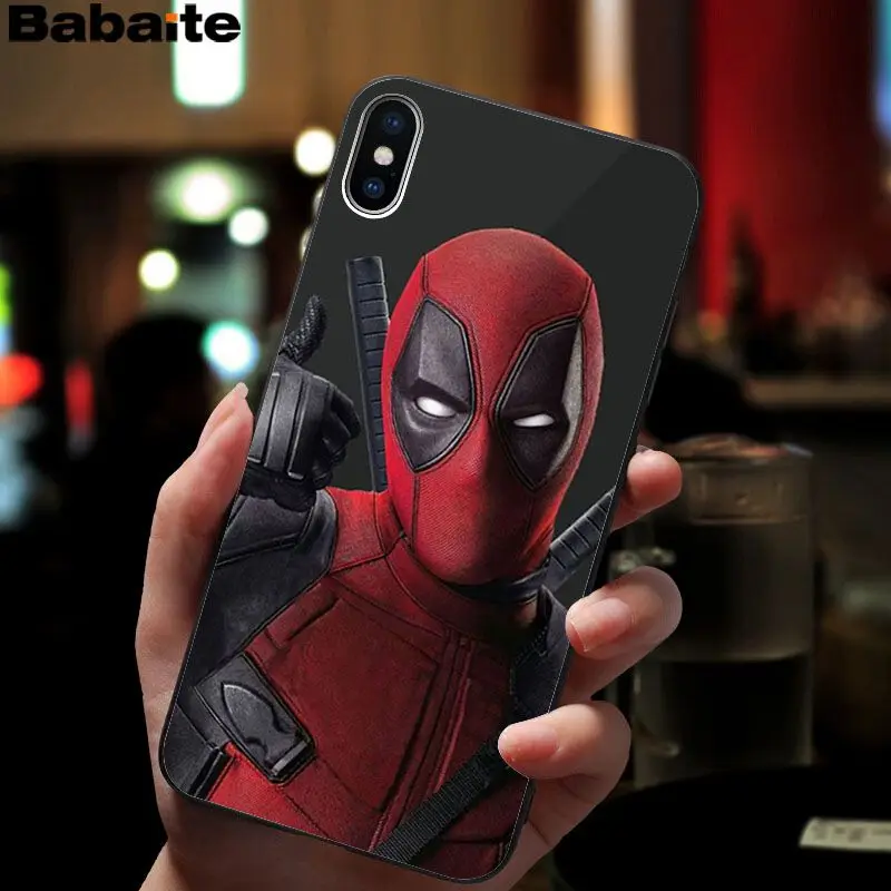 Babaite Deadpool2 Classic High-end Phone Accessories Case for Apple iPhone 8 7 6 6S Plus X XS MAX 5 5S SE XR Cellphones Babaite Deadpool2 Classic High-end Phone Accessories Case for Apple iPhone 8 7 6 6S Plus X XS MAX 5 5S SE XR Cellphones