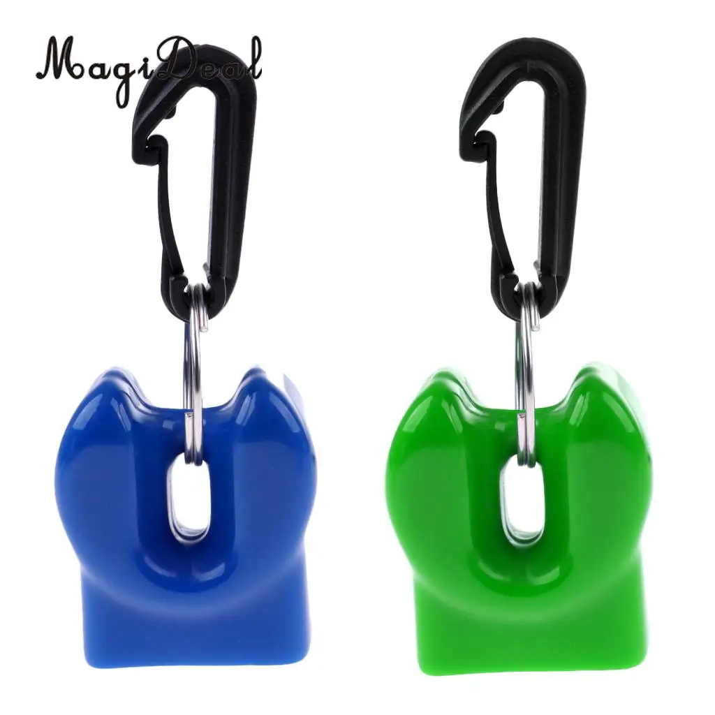 2Pcs Scuba Dive Regulator Octopus Holder Snorkel Retainer Mouthpiece Cover Mouthpiece Holder with Clips for 2nd Stage Regulator