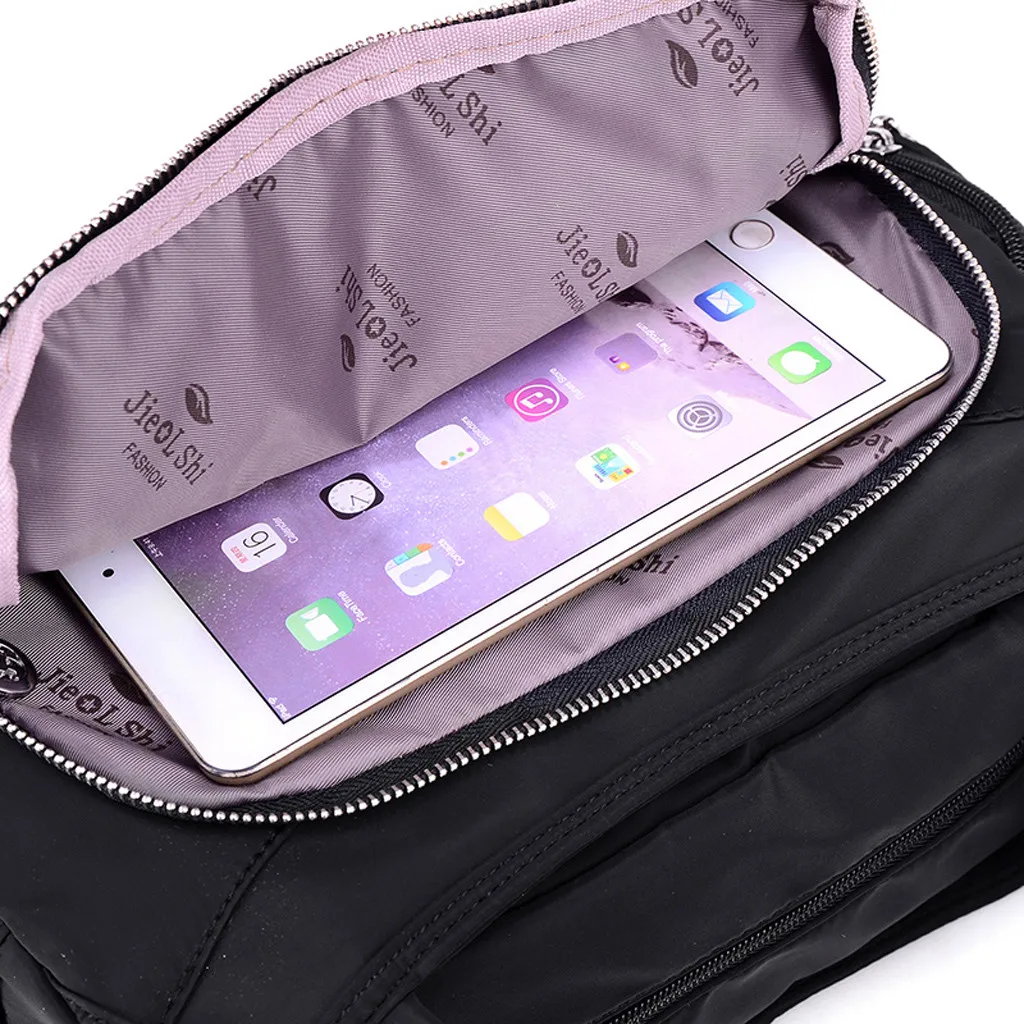 Women nylon shoulder bag handbag solid zipper waterproof Fashion Simple wild crossbody bag Messenger Bags sac main femme bolsos