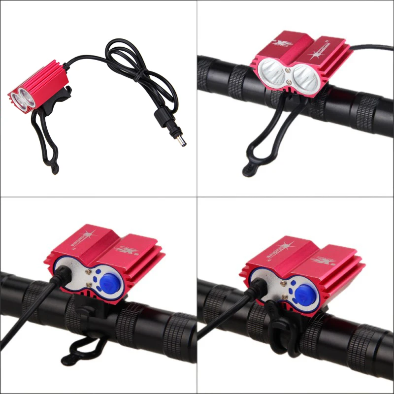 Flash Deal 6000Lm 2x XML U2 LED Bicycle Bike HeadLight Cycling Head Lamp 16000mAh Battery Bike Light with Safety Rear Light 9 Flash Deal 6000Lm 2x XML U2 LED Bicycle Bike HeadLight Cycling Head Lamp 16000mAh Battery Bike Light with Safety Rear Light 9