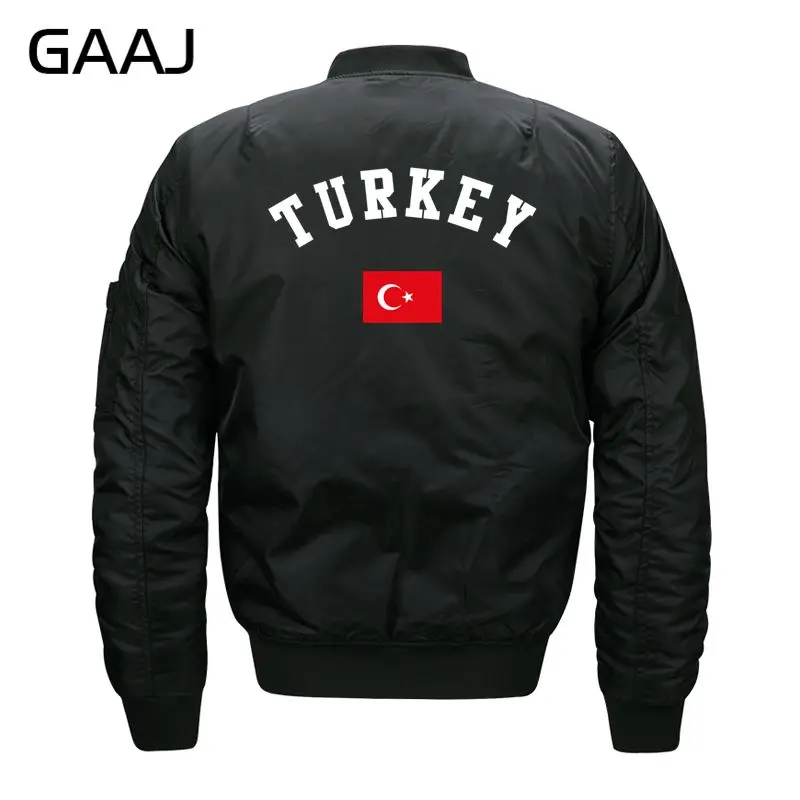 

GAAJ Print Turkey Flag Jackets Men Waterproof 6XL 7XL 8XL Jacket Plus Size Parka Military Style Winter Fashion Autumn For Male O
