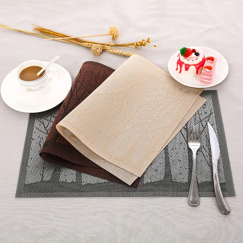 

4Pcs/Lot Placemat PVC Insulation Table Mat Home Coaster Bowl Pad Plate Pad Table Mat Tableware Pad Bowl Mat Anti-hot Pads