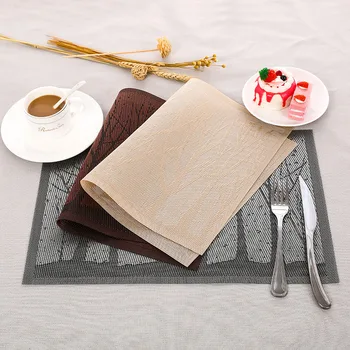 

4Pcs/Lot Placemat PVC Insulation Table Mat Home Coaster Bowl Pad Plate Pad Table Mat Tableware Pad Bowl Mat Anti-hot Pads