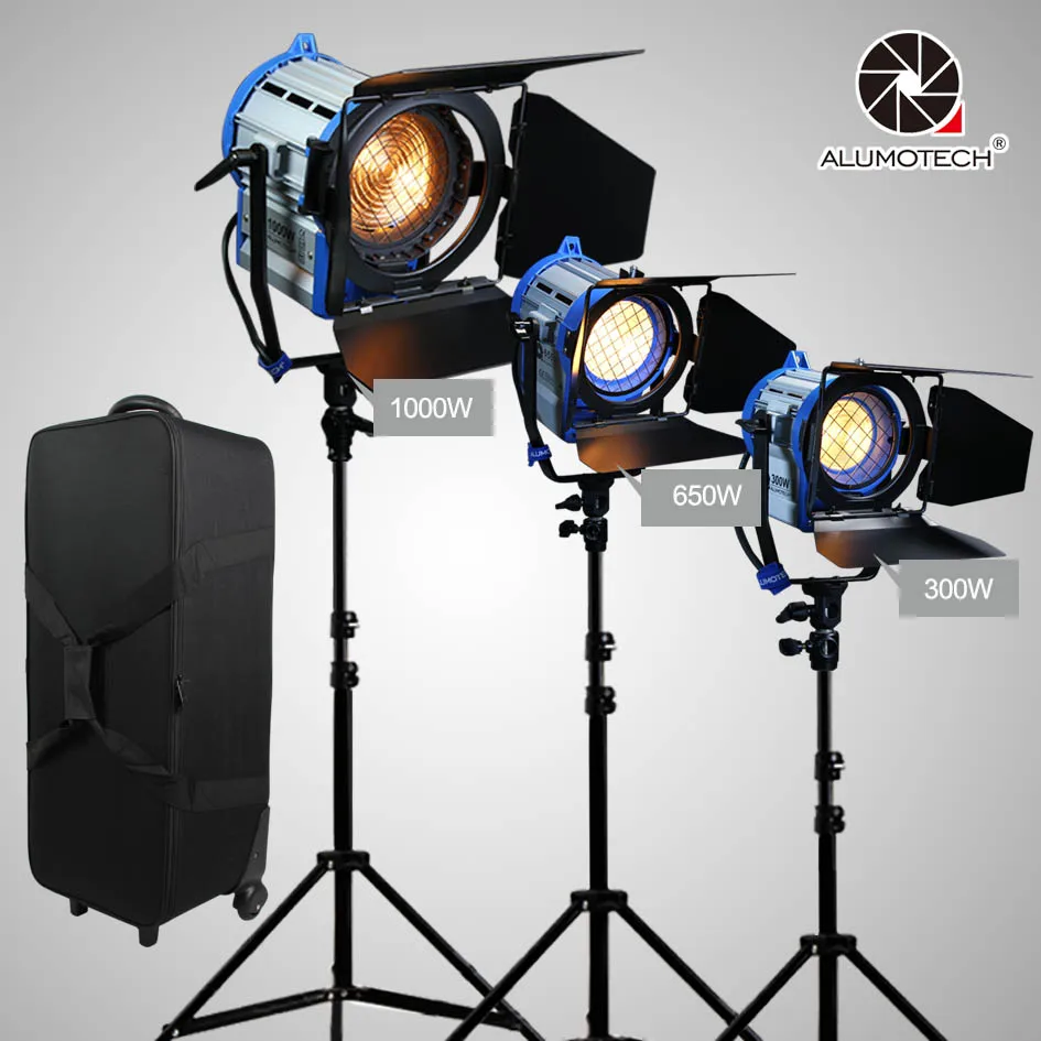 ALUMOTECH As ARRI Dimmer Built in 300W+650W+1000W Fresnel Tungsten Spot