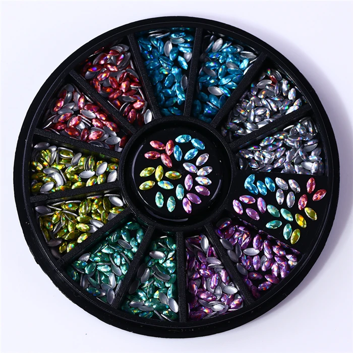 Смешанный цвет камень-хамелион Стразы для ногтей маленькие Необычные бусины Маникюр 3D дизайн ногтей украшения в колесиках аксессуары