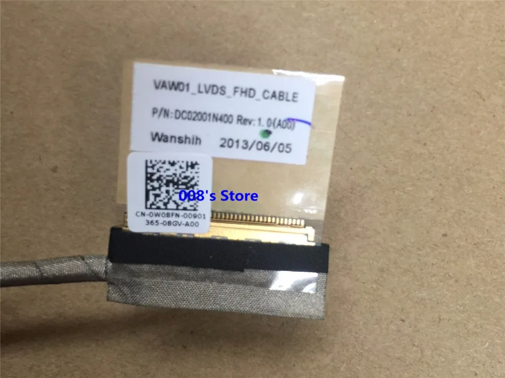 Новый ЖК кабель LVDS для Dell Inspiron 15R 3521 3537 5521 V2521D 5535 5537 DC02001N400 1080P FHD 40 Pin гибкий