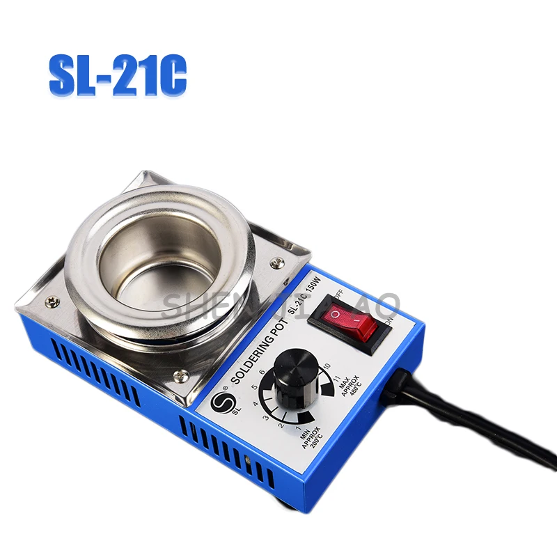 4 개/몫 SL 21C 솔더 포트 납땜 desoldering 목욕 50mm 220 v 150 w 실버solder