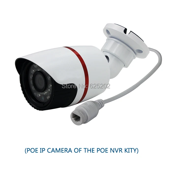 4CH 720 P 1.0MP POE Комплект ip-камеры наружная ИК камера s