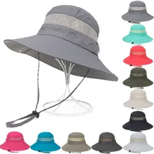 Regarder Store модная летняя уличная Солнцезащитная шляпа ведро сетчатая шапка сушильная рыболовная Кепка пляжная уличная Солнцезащитная шляпа