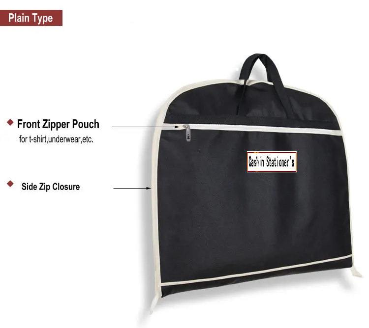 Home Garment Bag Foldable Suit Bag Travel Closet Dust Cover Clothes Bag With Zipper For Traveling