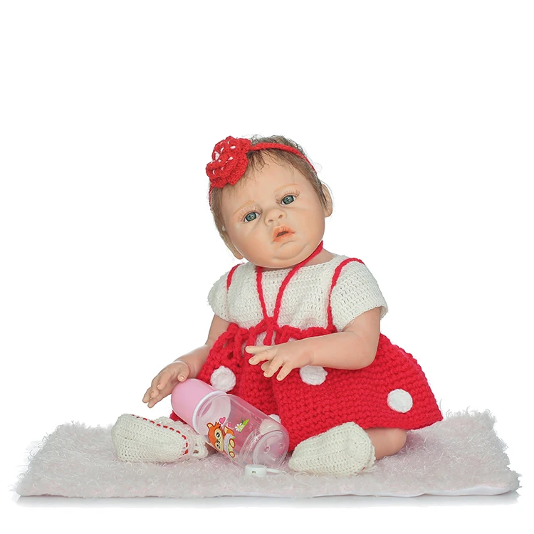 

NPKCOLLECTION lovely bebe doll girl dolls 20"full silicone reborn baby dolls toys creative gift for kids newborn babies alive
