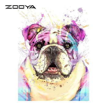 

ZOOYA Diamond Embroidery 5D DIY Diamond Painting Colorful Dog Husky Animal Diamond Painting Cross Stitch Rhinestone Mosaic BK115