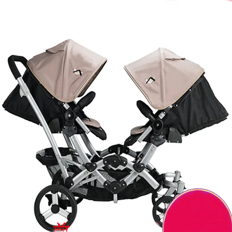 Loo ping for twins baby stroller front and rear folding