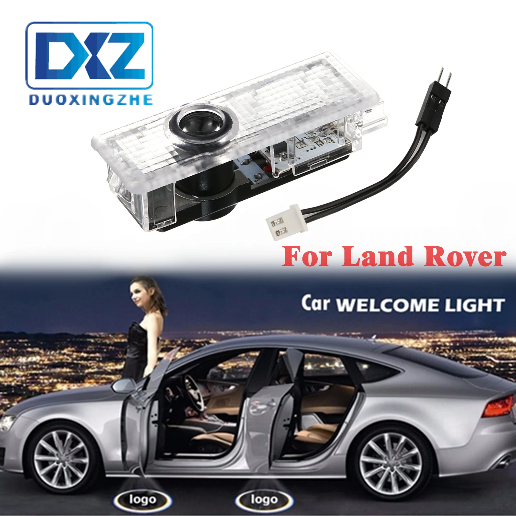 

2X LED Courtesy Lamp Car Door Welcome Light 12V Projector For Land Rover Range Rover Freelander 2 Discovery 4 Evoque Accessories