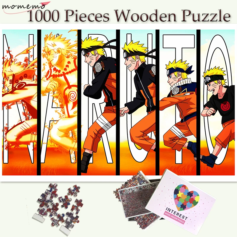 

MOMEMO Naruto's Growth Puzzle Toys Wooden 1000 Pieces Jigsaw Puzzles Adults Teenagers Puzzle Toys Customized 1000 Puzzle Games