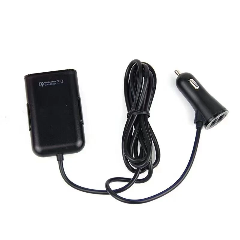 Универсальное автомобильное зарядное устройство с 4 USB портами QC3.0 + 2.4A 3.1A
