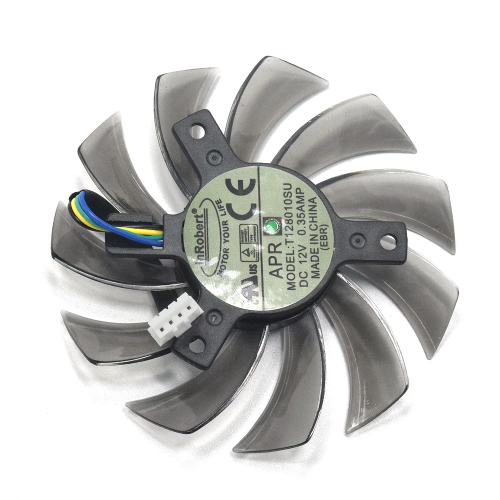 Кулер T128010SU для 75 мм 4Pin вентилятор GTX 670 680 gtx780ti 1070 Gigabyte GeForce 570GTX gigabyte r9 290