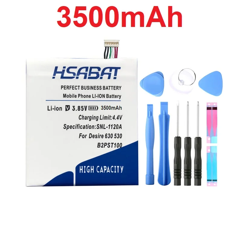 

HSABAT B2PST100 3500mAh Battery for HTC Desire 530 630 650 D530U 628