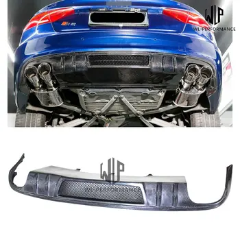 

A5 High Quality Carbon Fiber Rear Lip Diffuser Car Styling For Audi A5 Coupe 2door 4door Bumper 2012-2016