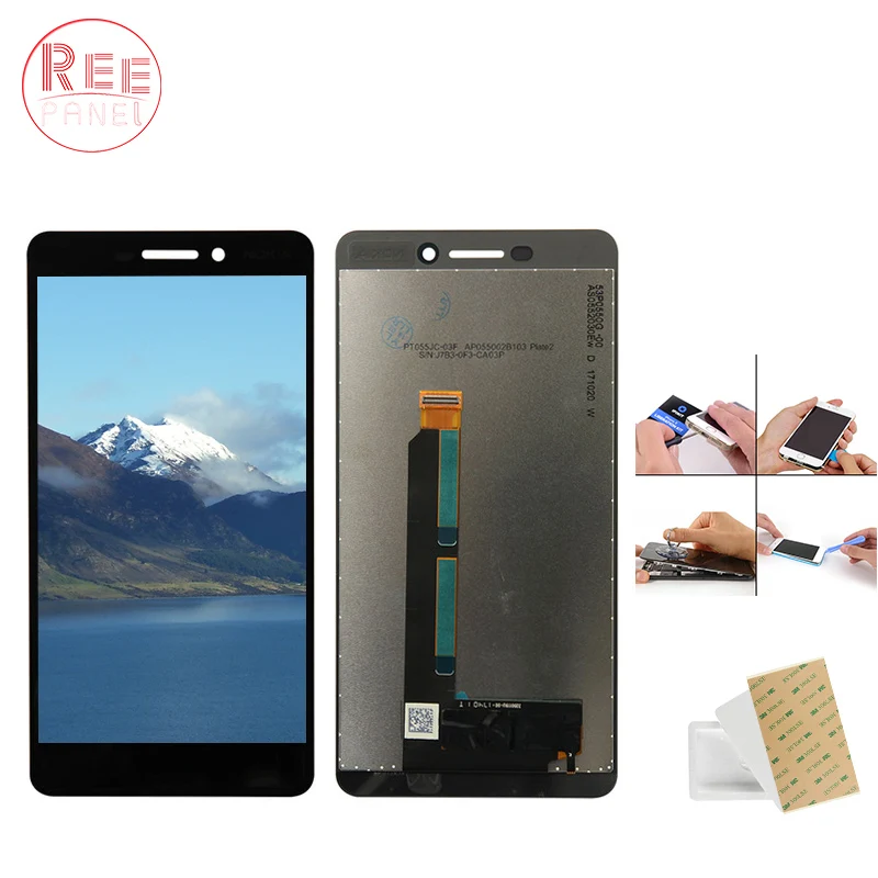 

Original For Nokia 6 II 2018 LCD DIsplay Touch Screen Digitizer Assembly For Nokia 6 6.1 2018 TA-1043 TA-1045 1050 1054 1068 LCD