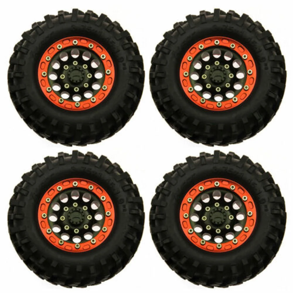 

For SCx10 CC01 D90 90046 Wheel Rims Climbing Car Replacement Accessories Tool Tyre Tires Spare Parts 4Pcs 1/10