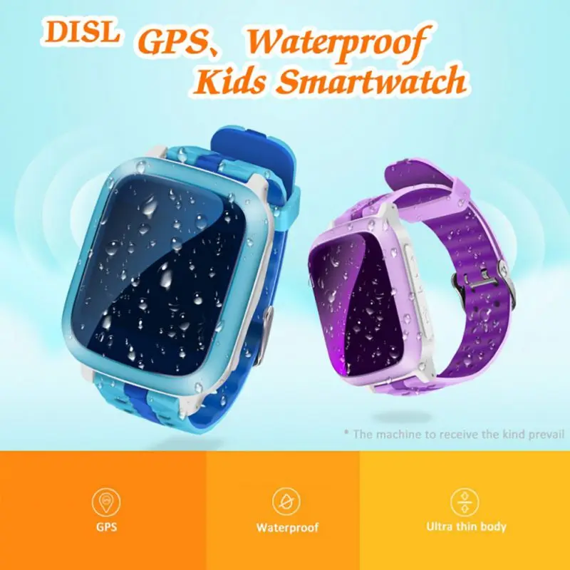 DS18 водонепроницаемые Смарт-часы детские часы аварийная помощь будильник голосовой домофон счетчик шагов