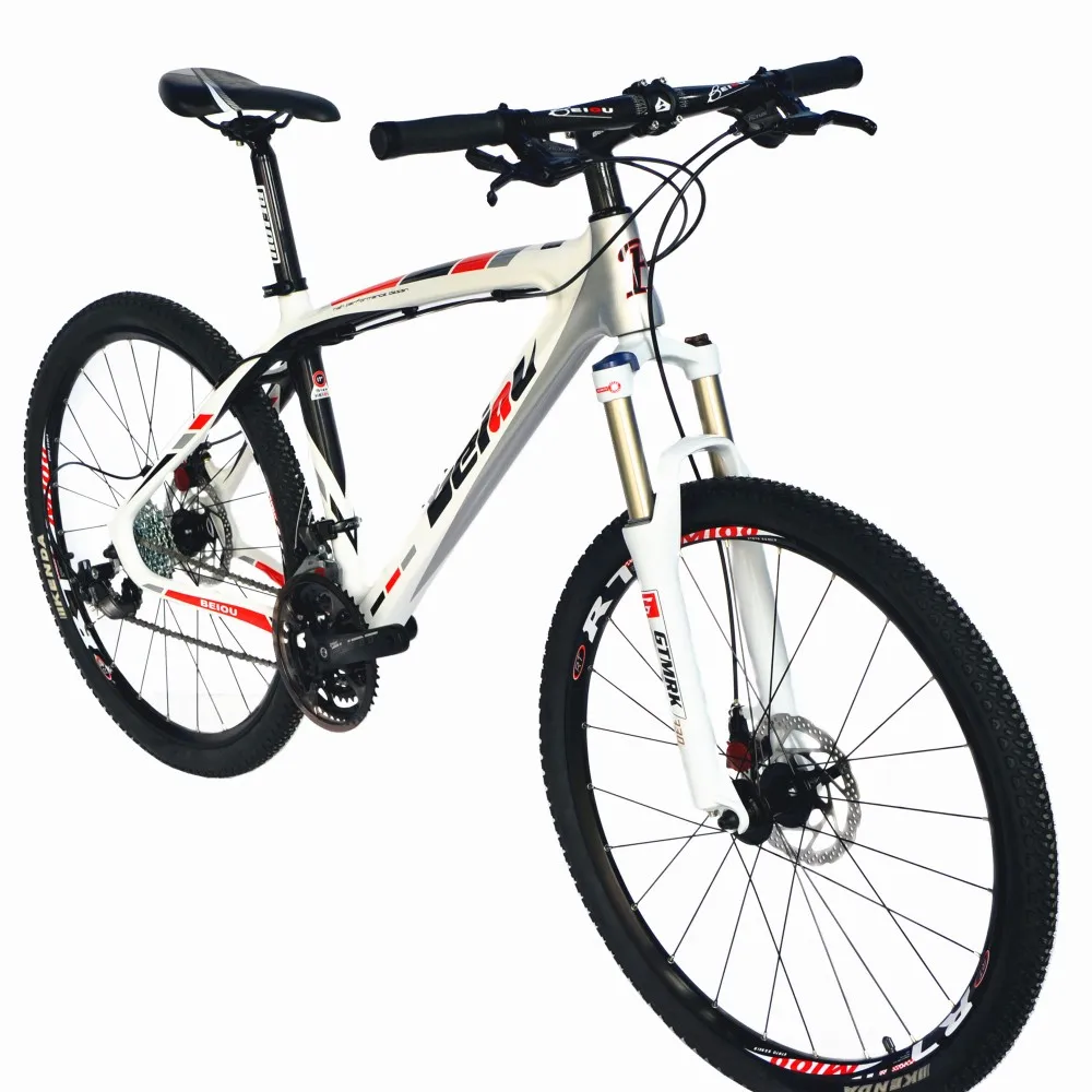 Top BEIOU Carbon XC Mountain Bike 26-Inch Complete Bicycle MTB 27 Speed  S H I M A N O  370 Toray T700 Fiber Glossy Colorful CB004 0