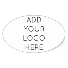 6,5x7 см Создай свой собственный персонализированный логотип изображение овальная наклейка