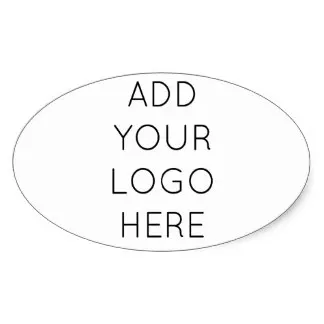 

6.5x7cm Design Your Own Custom Personalized Logo Image Oval Sticker