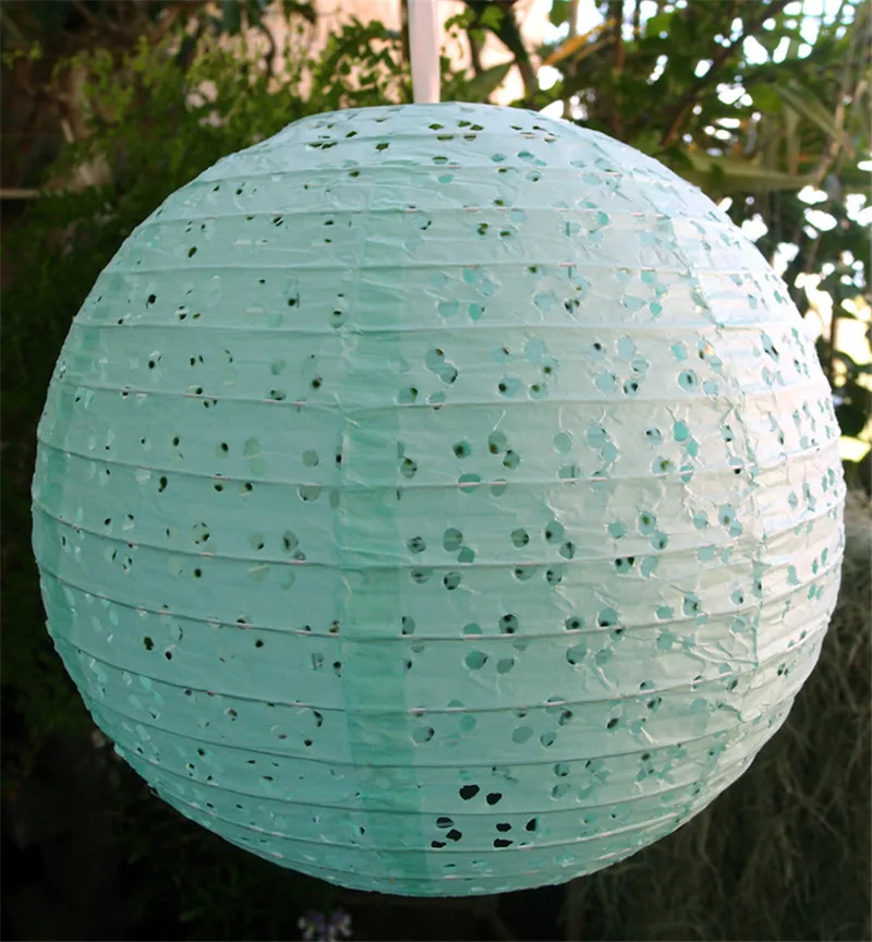 5pcs Lot 12 30cm White Round Lace Look Eyelet Paper Lantern Wedding 5pcs Lot 12 30cm White Round Lace Look Eyelet Paper Lantern Wedding Party Event Lighting Decorations In Lanterns From Home Garden On Aliexpress