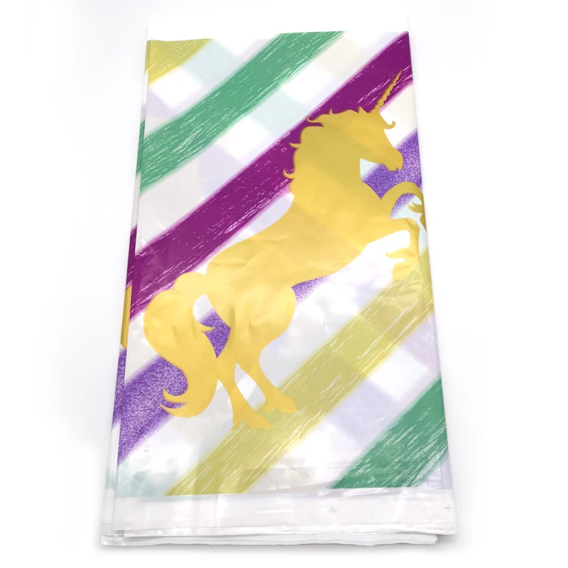 

1pcs/lot Events Plastic Tablecloth Decoration Kids Girls Favors Unicorn Theme Disposable Table Cover Wedding Birthday Party Maps