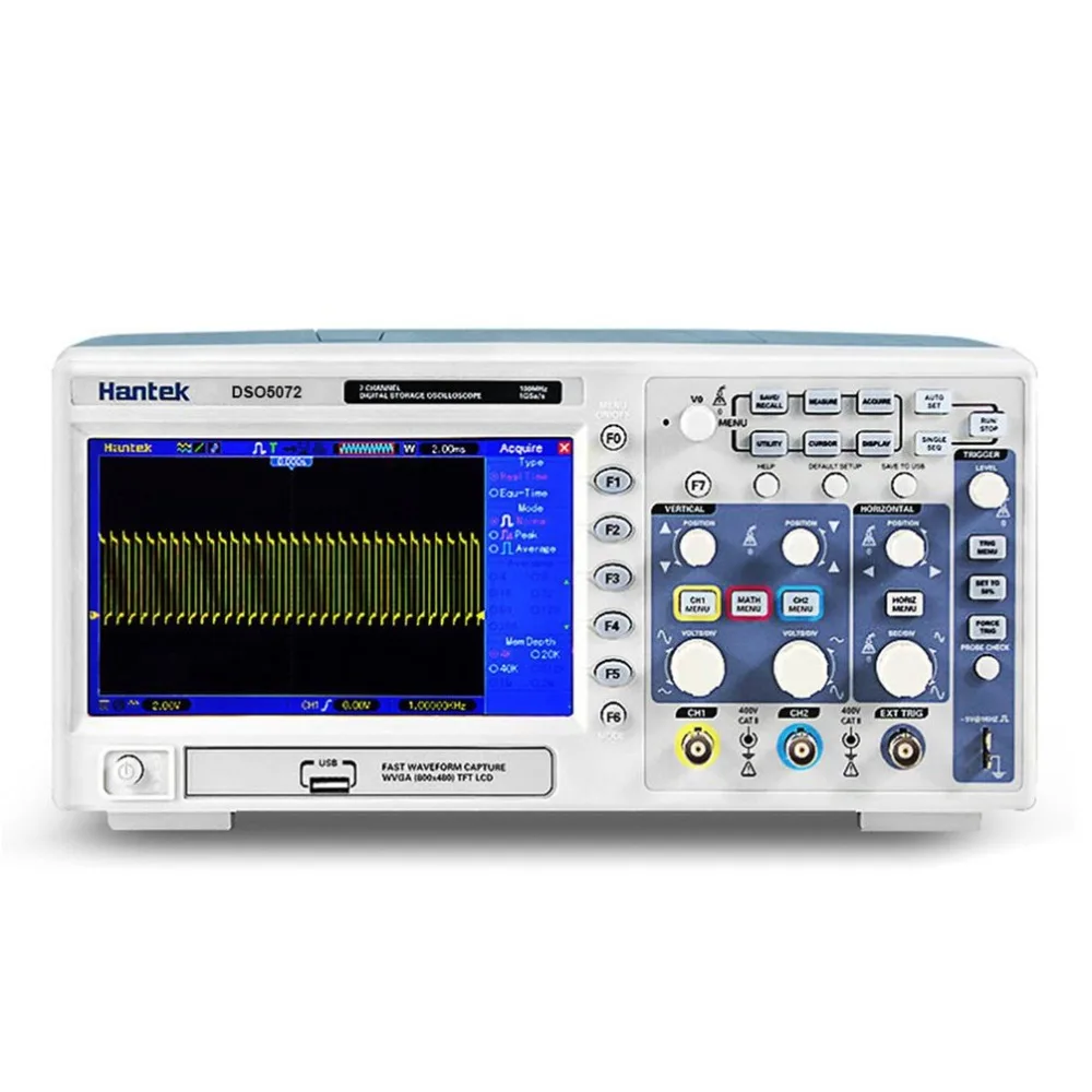 

DSO5072P Original USB Digital Storage Oscilloscope 2 Channels 70MHz 1GS/s Real Time Sample Rate USB Host