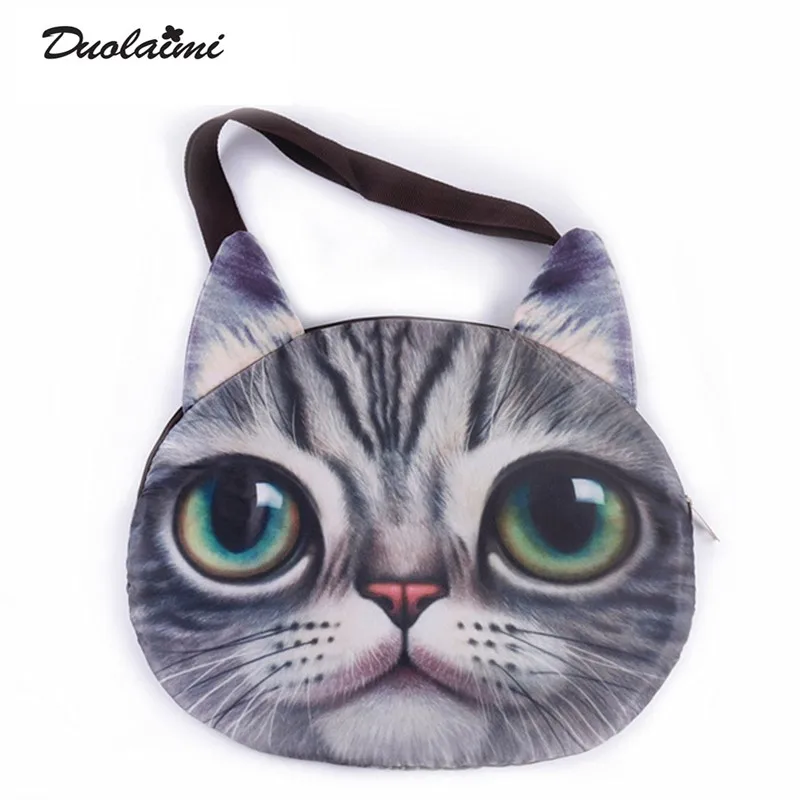 17 Mignon 3d Chat Visage Feminin Sac A Main Messenger Sac Sac A Mian Animal Toile Epaule Sac Visage Fermeture Eclair M Chat Vous Rend Plus Belle Aliexpress