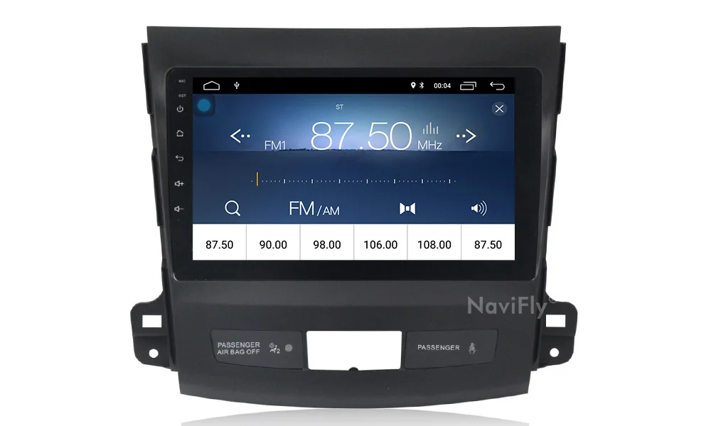 Cheap NaviFly Android8.1 Car Audio dvd player for Mitsubishi Outlander 2005-2011 support view camera DVR DAB+ TPMS Bluetooth 4G wifi 11