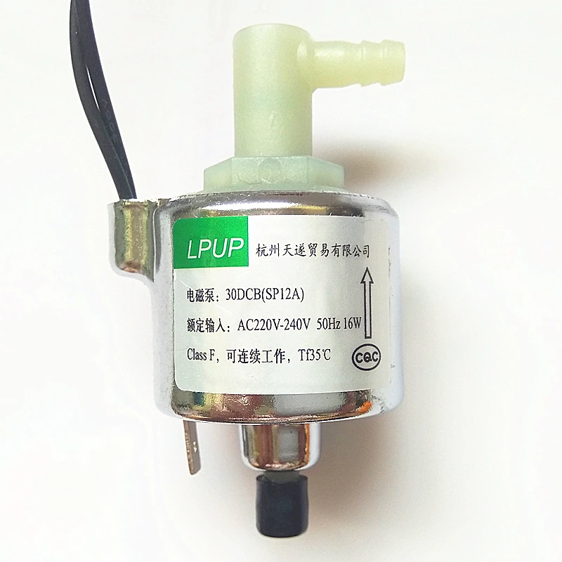 

Small heaters miniature solenoid pump magnetic pump models 30DCB (SP12A) power AC230V 50HZ 16W