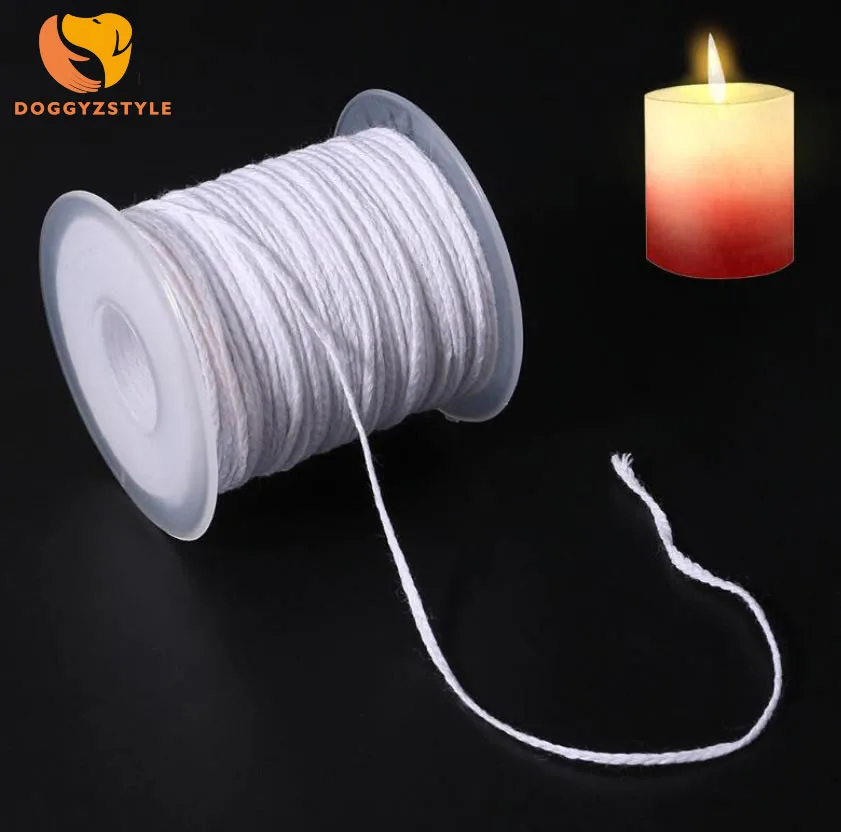 

61m Cotton Braid Candle Wick Core Spool Non-smoke DIY Oil Lamps Candles Supplies Candle Making Wick