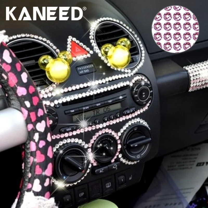 

468 PCS Glitter Crystal Diamond Decoration Shining Rhinestone Sticker Car Sticker Cell Phone Ornament