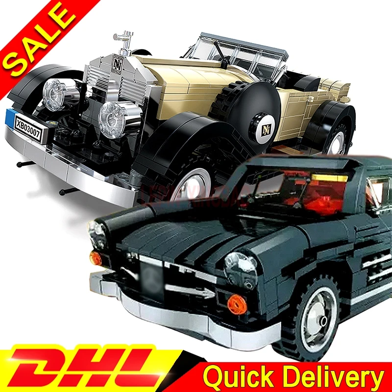 

XingBao 03010 The Photpong Car + XingBao 03007 Rolls-Royce Noble Building Blocks Bricks legogoing Toys Model DIY Gift legogo