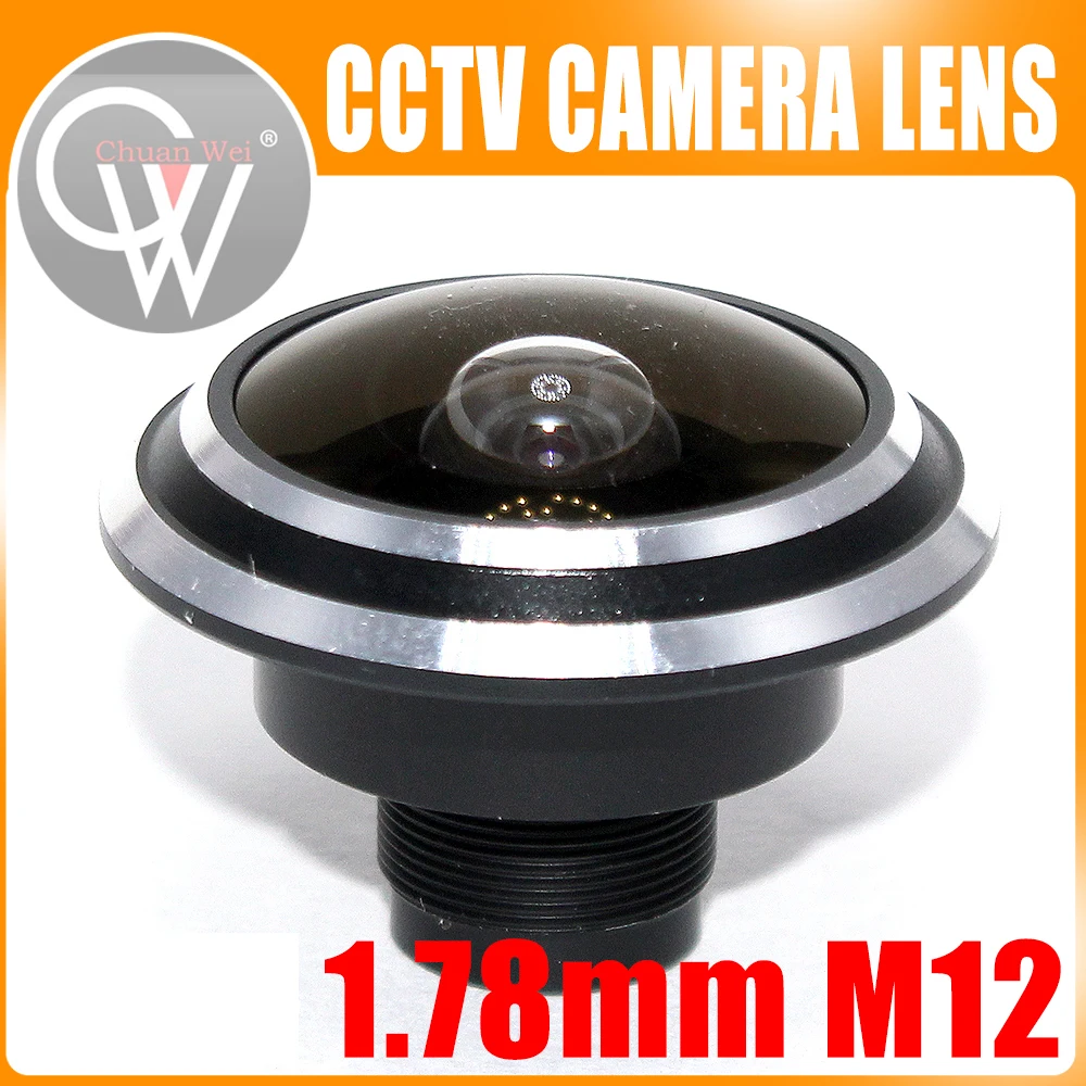 Metal 1.78mm and 2.0mm lens wide Angle fisheye lens 150 degrees of entrance guard lens For cctv camera Free shipping