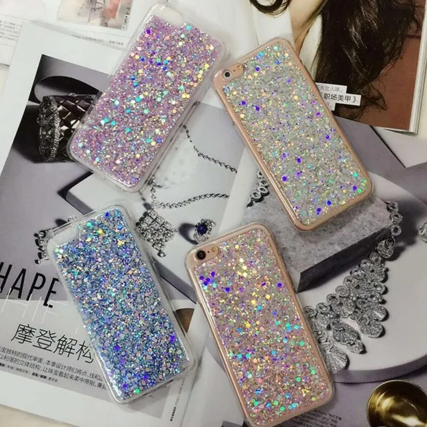 Luxury Shinning Glitter Case For Iphone 6 6s 8 Plus X 5se 5 5s Soft Love Heart Phone Silicon Tpu Capa Fundas 7 7plus |