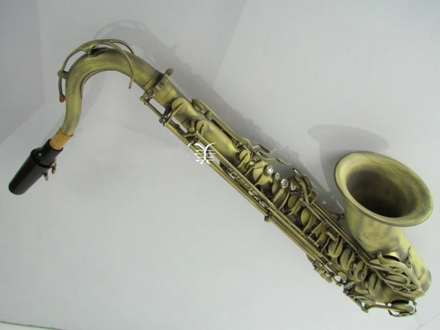 

Music instrument French high quality Tenor saxophone 54 B Flat Sax antique copper professional grade promotion saxophone