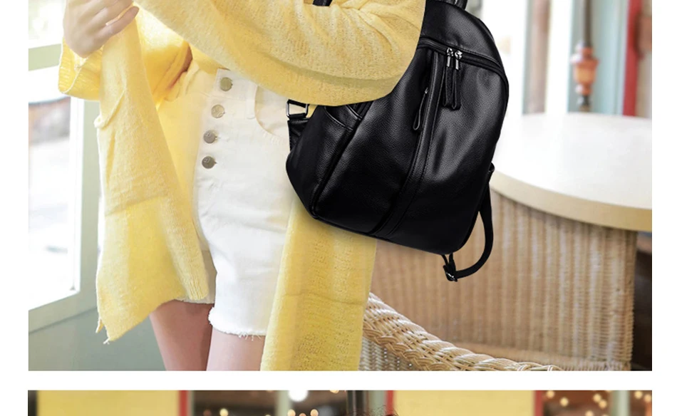 Модный женский рюкзак для подростков, школьная сумка для книг, Высококачественная кожаная дорожная сумка, Повседневная Женская многофункциональная сумка на плечо
