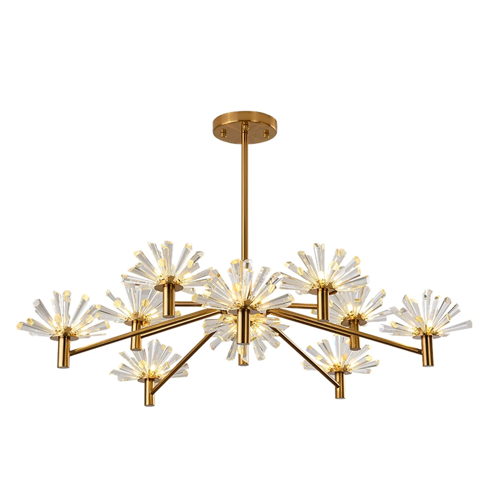 

Bigman lustre design modern crystal chandelier lamp gold kronleuchter LED cristal home lighting and shop lights
