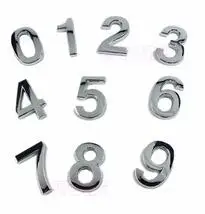

0123456789 Modern bronze Color Plaque Number House Hotel Door