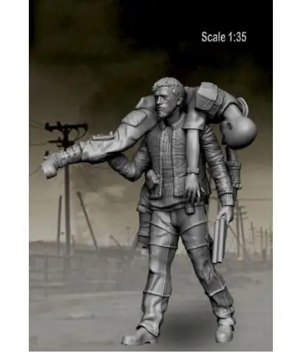 1/35 выживших получили вас брат! (2 фигурки) Игрушечная модель из смолы миниатюрный