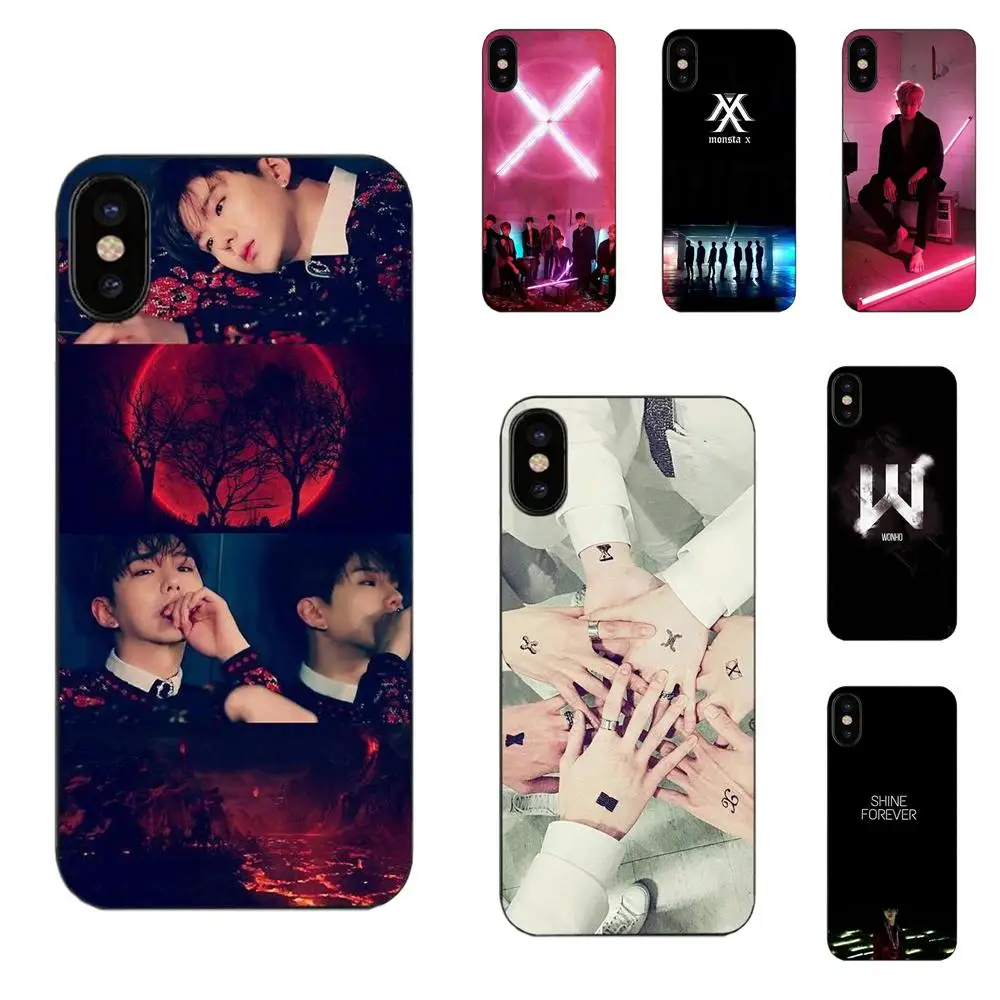 

Oedmeb Soft Art Print Cover Case Monsta X Band For Huawei Honor 4C 5A 5X 6A 6C 6X 7X 9 V8 V10 Mate 7 8 10 P9 P20 Pro Lite Play