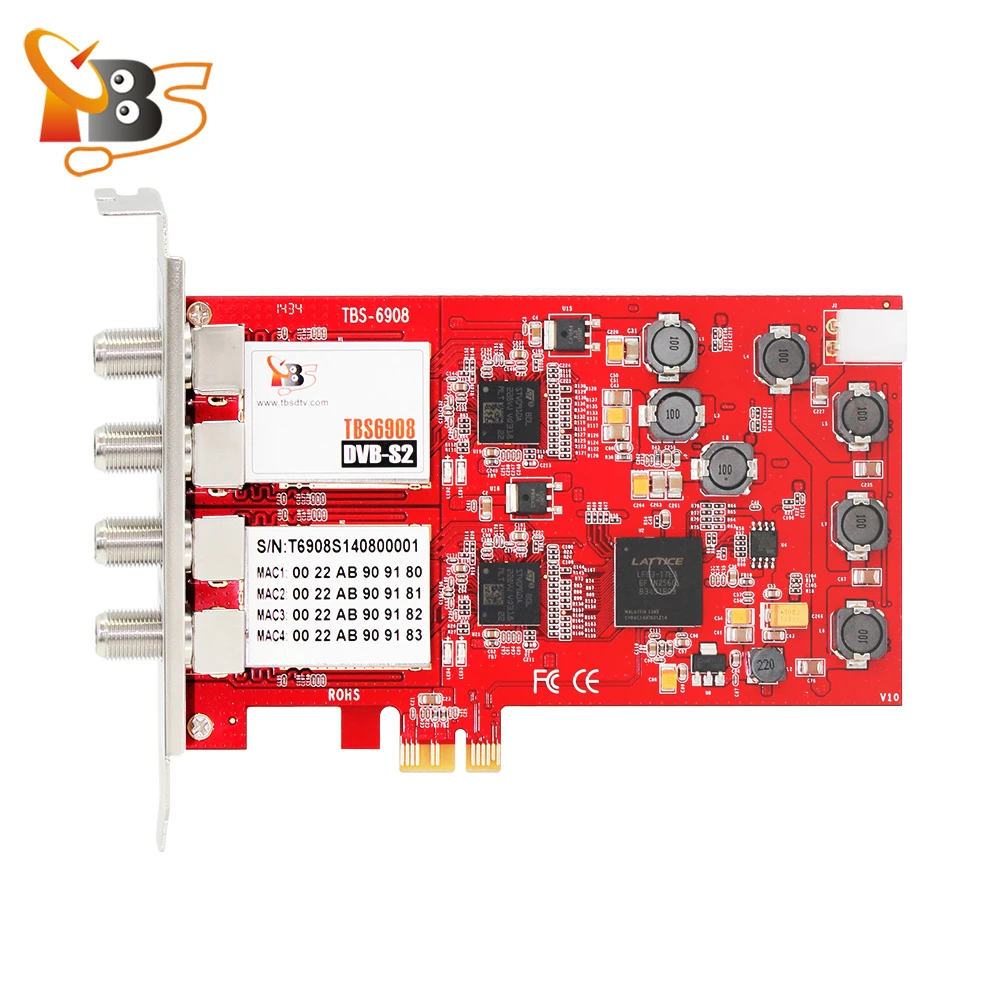 Профессиональный тюнер TBS6908 с четырехъядерным процессором PCI e поддержка CCM ACM VCM 32