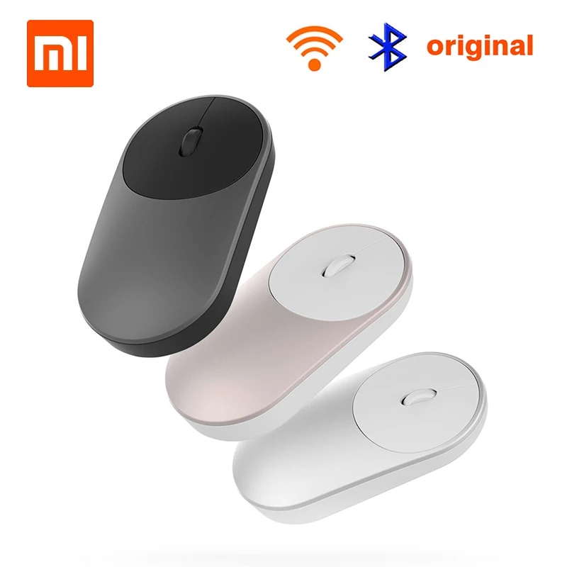 Оригинальная Xiaomi mi, беспроводная мышь, портативные игровые мыши, Alu mi nium, сплав ABS, 2,4 ГГц, Wi-Fi, Bluetooth, 4,0, управление