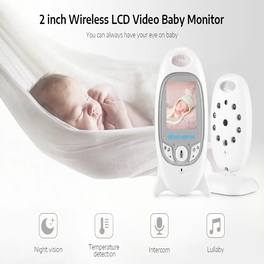 

Digital 2 inch 2.4GHz Wireless LCD Baby Video Monitor Infrared Night Vision 600mAh Temperature Detection Two-way Audio Monitors